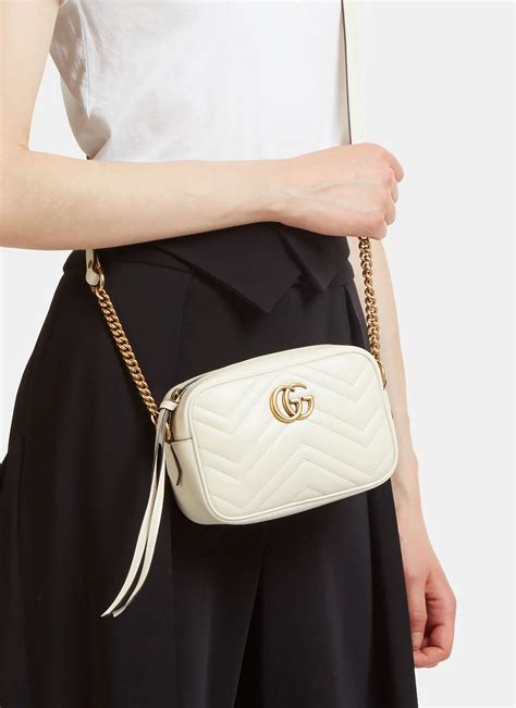 gucci white matelasse|Gucci marmont matelasse mini bag.